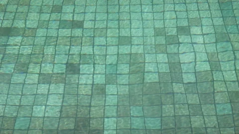 Abstract texture background view of swimming pool water surface in swimming.. Stock Footage 261785471