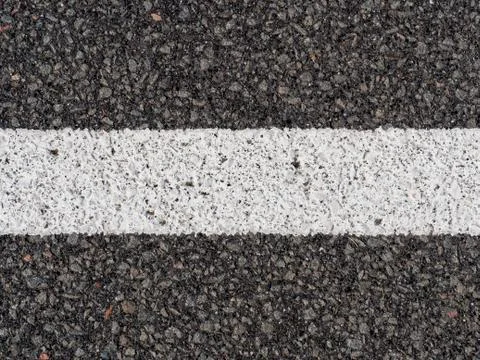 Abstract Texture Background "White Mark Line on Asphalt" Stock Photos