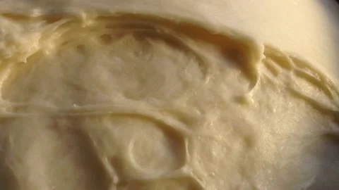 Abstract texture of beige yeast dough Stockbeeldmateriaal 167891374