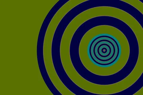 Abstract texture of bicolor circle layers in the green background Stock Illustration