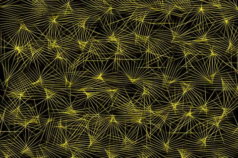 Abstract texture black background with yellow pattern Stock Illustration