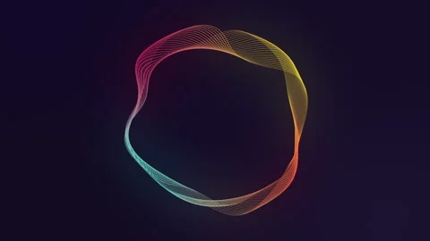 Abstract texture with circles and multicolored dynamic abstract background. Stock Footage 251409802