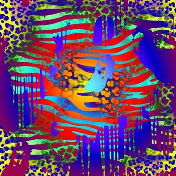 Abstract texture. Colored pattern background. Stock Illustration