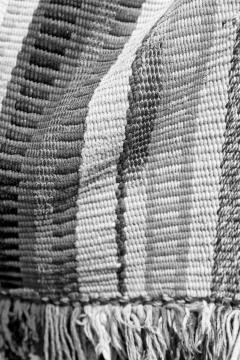 Abstract texture of a colorful blanket patchwork Stock Photos