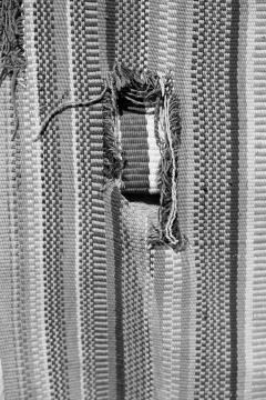 Abstract texture of a colorful blanket patchwork Stock Photos