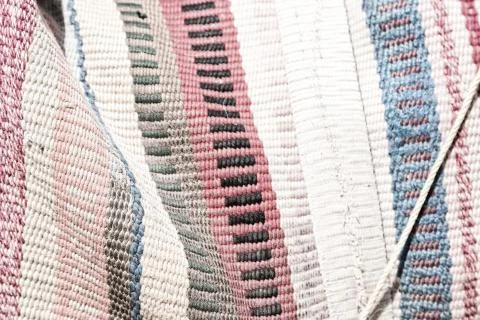 Abstract texture of a colorful blanket patchwork Stock Photos