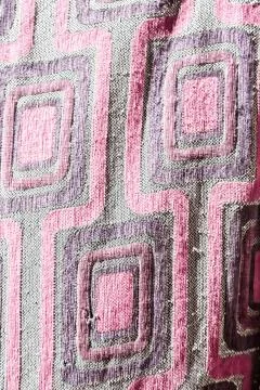 Abstract texture of a colorful blanket patchwork Stock Photos