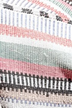 Abstract texture of a colorful blanket patchwork Stock Photos