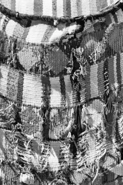 Abstract texture of a colorful blanket patchwork Stock Photos