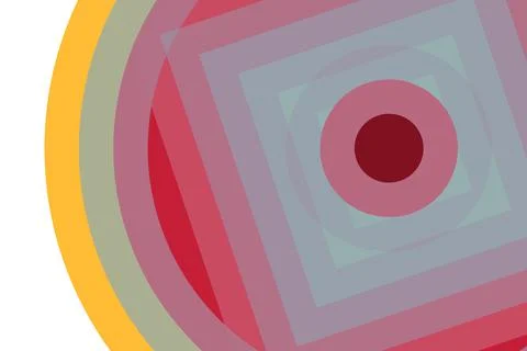 An abstract texture of colorful interchanging circle and square elements in b イラスト素材