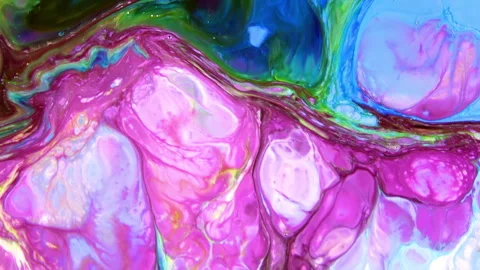 Abstract Texture Colorful Liquid Paint Background 12 Stock Footage 280013745