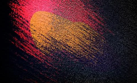 Abstract texture featuring a gradient of vibrant reds to deep blacks. Domin.. Stock Illustration