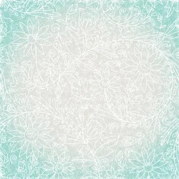 Abstract  texture with a floral circuit Stock Illustration