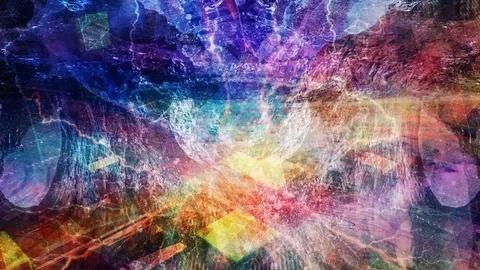 Abstract Texture Flow and Bluish Red Colors Stock Footage 113073017