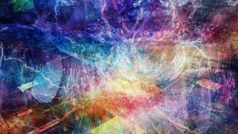 Abstract Texture Flow and Bluish Red Colors Stock Illustration