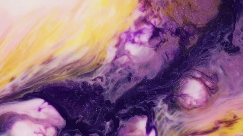 Abstract texture flowing in chaotic. Fluid art painting. Modern fluid painting Stock Footage 127177976