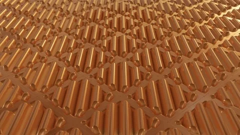 Abstract Texture With Golden Waves Stock Footage 150720587