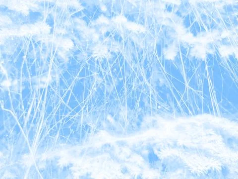 Abstract texture gradient web, scratches, blur, blue white background snowflakes Stock Illustration