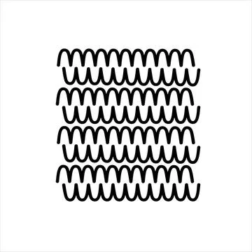 Abstract texture hand drawn vector illustration, simple doodle shapes design  Stock Illustration