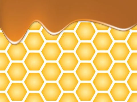 Abstract texture of honeycomb Stock Illustration