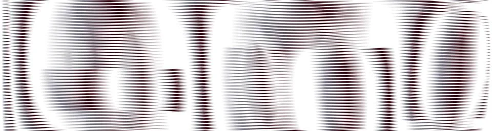 Abstract texture of lines with rounded shapes with soft glow effect. Stock Illustration