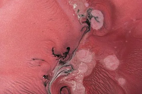 Abstract texture of liquid acrylic art. Part of image. Stock Photos
