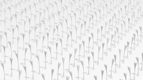 Abstract texture of living elements on a white background. 3d animation Video stock 123089982