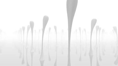 Abstract texture of living elements on a white background. 3d animation Stock Footage 123159023