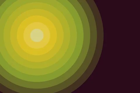 An abstract texture of moving circles in green and yellow colors with gradien 스톡 일러스트