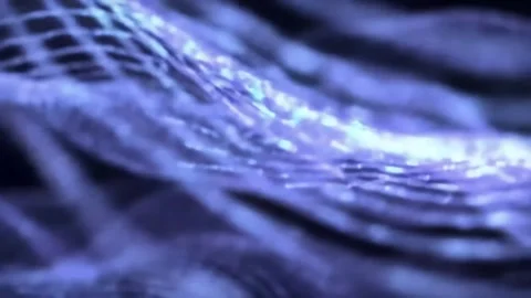 Abstract Texture Moving Gently with Soft Blue Lighting Stock Footage 313324278