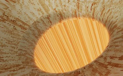 Abstract Texture Multi Colored Seal That is twisted and absorbed into a deep Stock Illustration