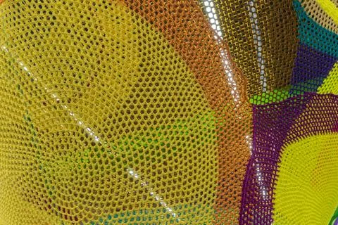 Abstract texture of multi-colored woven fabrics. Creative vintage background. Stock-Fotos
