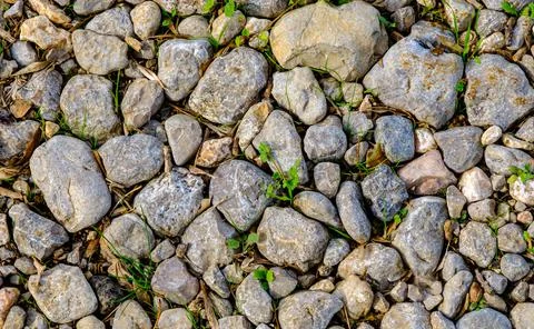 Abstract texture of the old cobblestone pavement Stock Photos