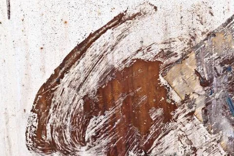Abstract texture of old iron with cracks and paint Illustrazione stock