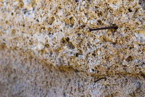Abstract texture of an old wall and peg Stock Photos