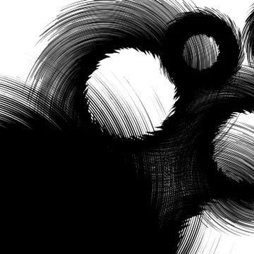 Abstract texture / pattern with random radial shapes overlapping. Texture wit Stock Illustration