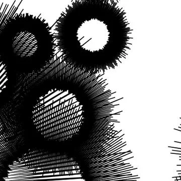 Abstract texture / pattern with random radial shapes overlapping. Texture wit 스톡 일러스트