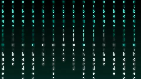 Abstract texture patterns stream vertical column matrix code strings over b.. Stock Footage 340998771