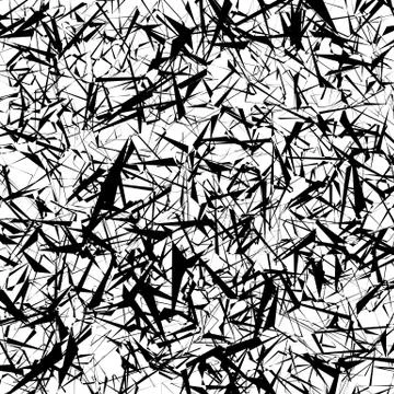 Abstract texture with random, chaotic lines in tangled, jumbled style. Black  Illustrazione stock
