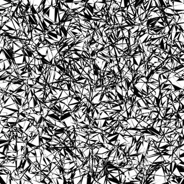 Abstract texture with random, chaotic lines in tangled, jumbled style. Black  Stock Illustration