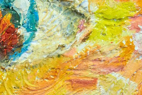 Abstract texture with random color spots and smears 库存照片