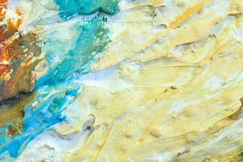 Abstract texture with random color spots and smears Stock Photos