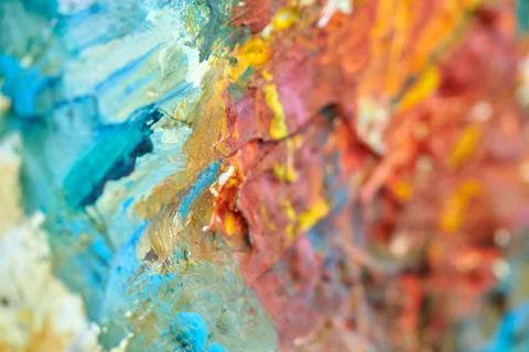 Abstract texture with random color spots and smears Foto stock