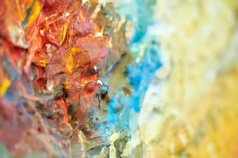 Abstract texture with random color spots and smears Foto stock