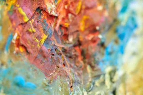 Abstract texture with random color spots and smears Foto stock