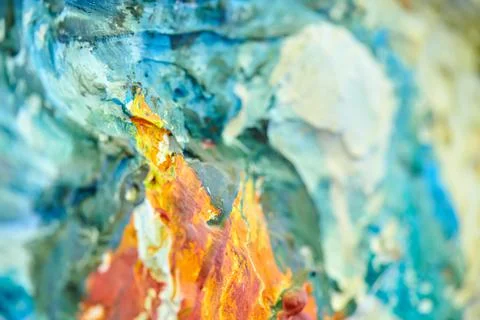 Abstract texture with random color spots and smears Stock-Fotos