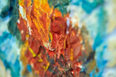 Abstract texture with random color spots and smears 库存照片