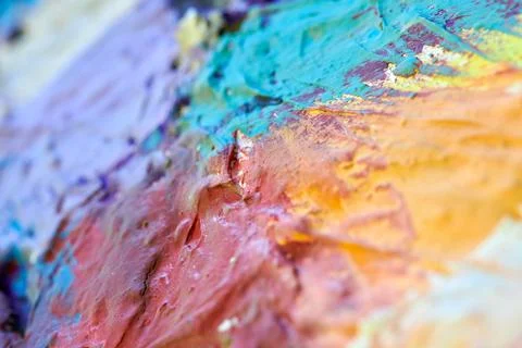 Abstract texture with random color spots and smears 库存照片