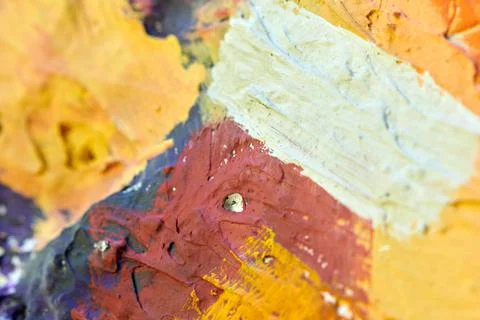 Abstract texture with random color spots and smears 库存照片