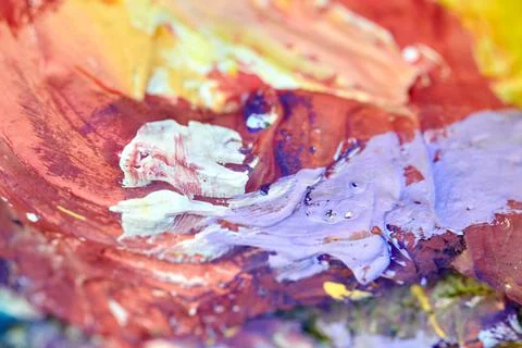 Abstract texture with random color spots and smears 库存照片